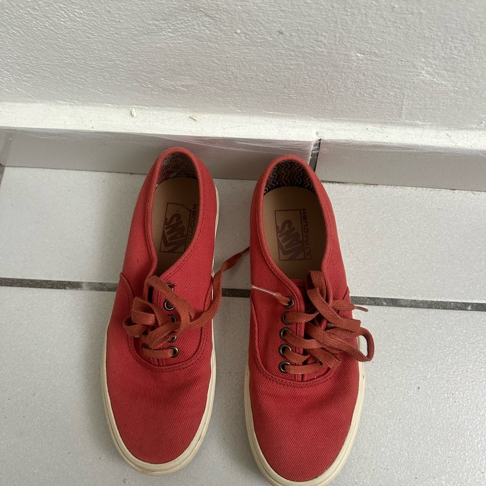 Vans Classic Red Lace-Up Sneakers
